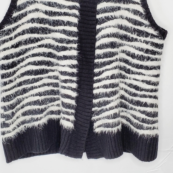 Chico's Wool Mohair Blend Knit Vest Size 3 (XL/16) Sleeveless Sweater Cardigan - Picture 3 of 11